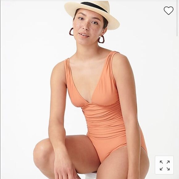 J. Crew Ruched femme one-piece swimsuit Item B6819* - Picture 4 of 5
